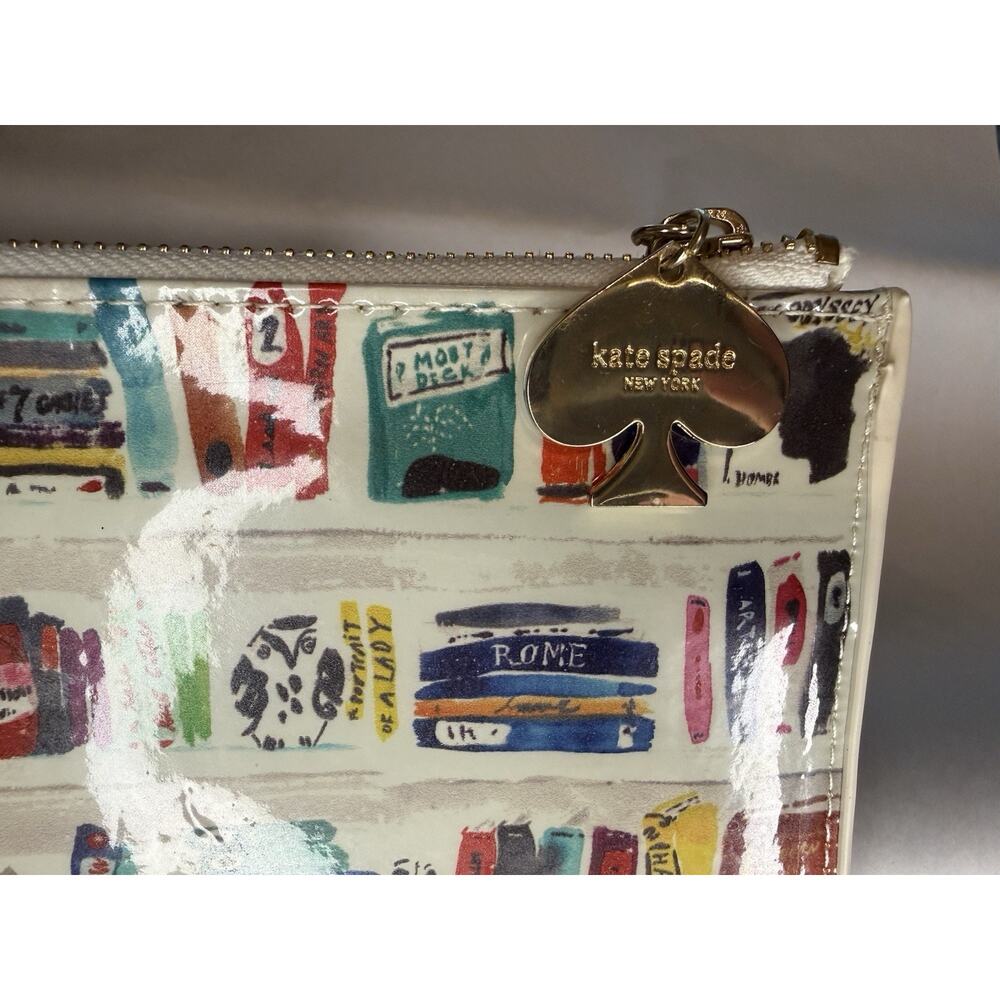 Kate Spade Book Zipper Pouch Wallet Or Cosmetic Bag - Picture 2 of 8